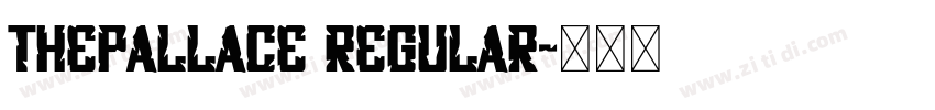 ThePallace Regular字体转换